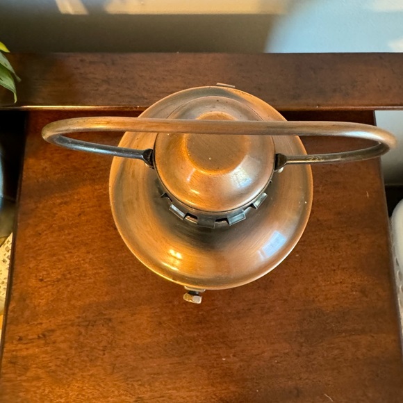 METAL CANDLE LANTERN - PUNCHED DESIGN - BRASS COLOR - Picture 5 of 9